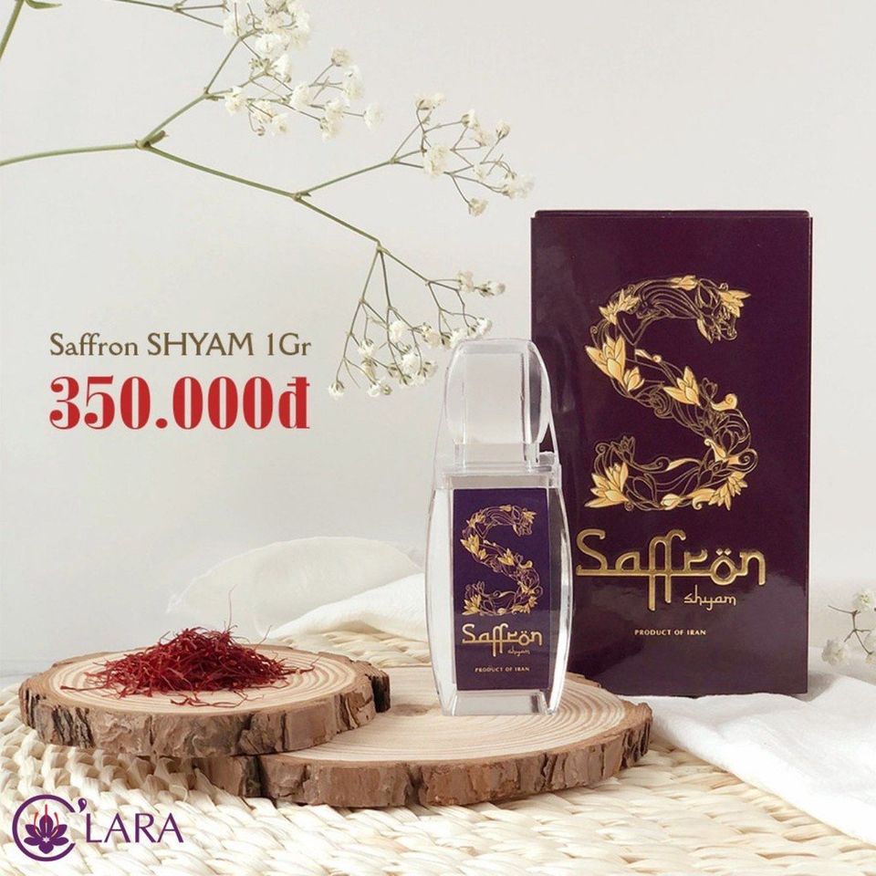 Nhụy Hoa Nghệ Tây Sức Khỏe Và Làm Đẹp Saffron Shyam 1Gram 2