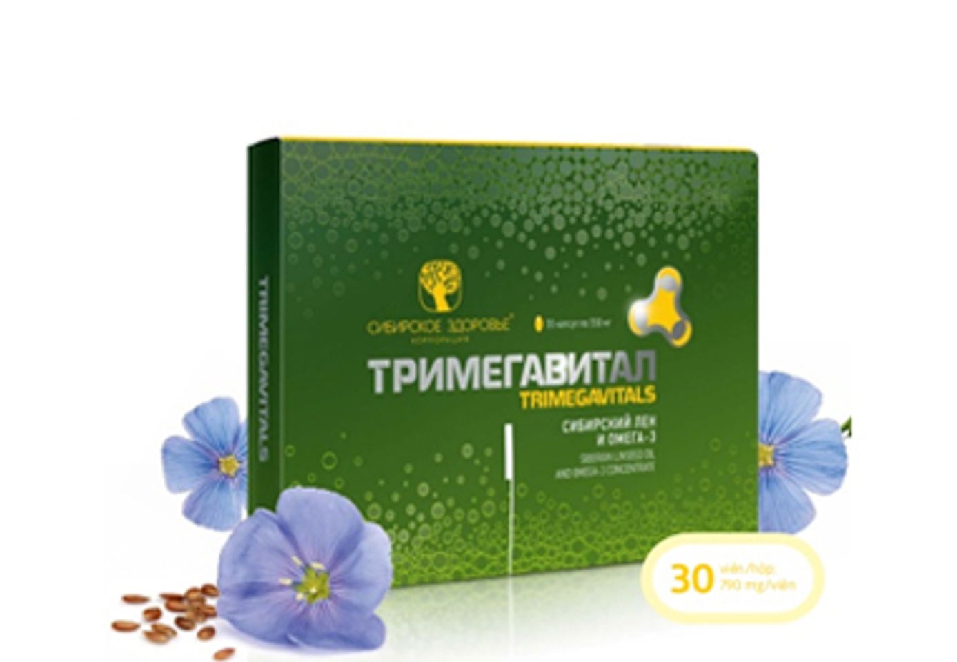Trimegavitals Siberian linseed oil and omega 3 concentrate 1