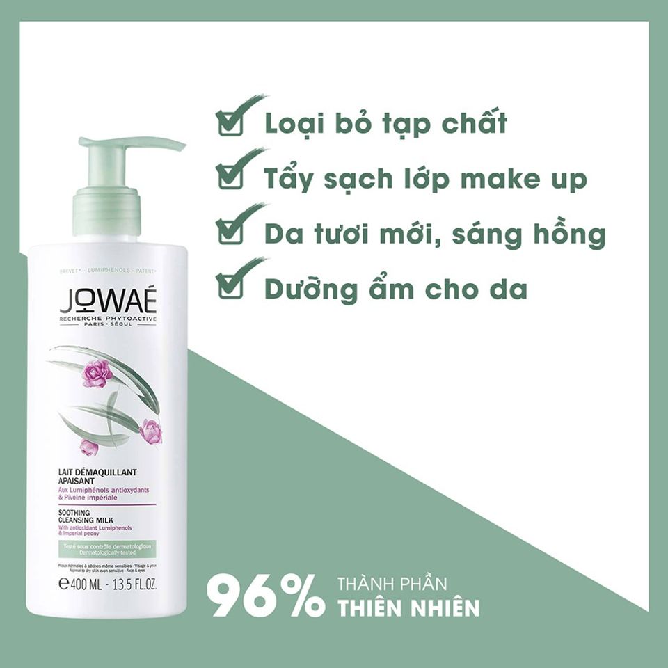 Sữa Tẩy Trang Loại Bỏ Tạp Chất Và Make Up Dưỡng Ẩm Cho Da Jowae 1
