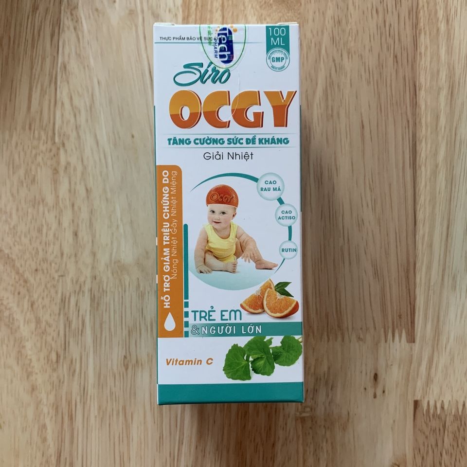 Siro Ocgy hỗ trợ tăng đề kháng, giảm nhiệt miệng 1