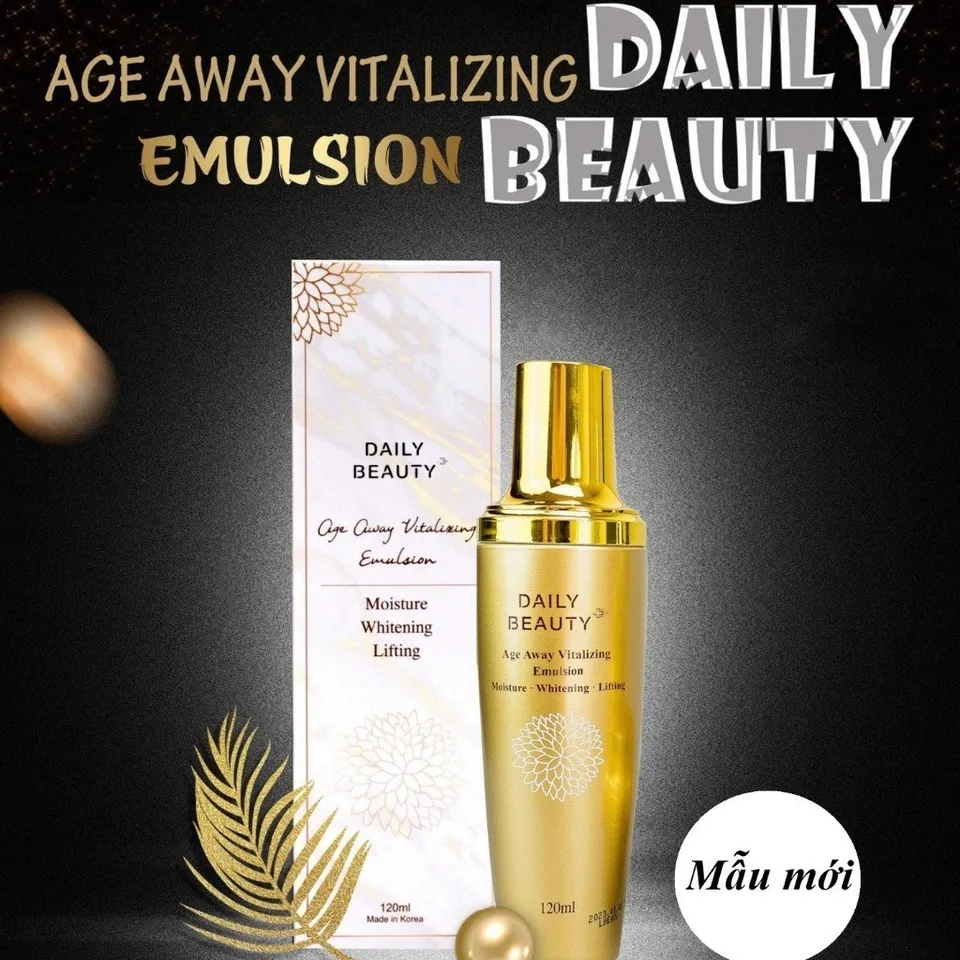 Sữa dưỡng Daily Beauty trẻ hóa da Age Away Vitalizing Emulsion 120ml 2