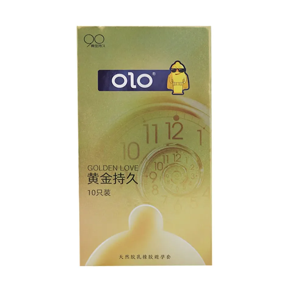 Bao cao su Olo 001 Gold siêu mỏng hộp 10 cái 1