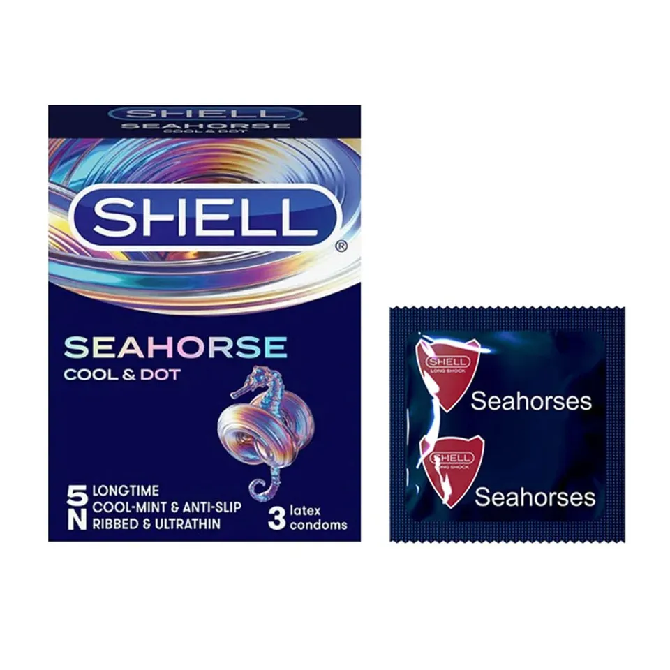 Bao cao su Shell Seahorse hộp 3 cái 1