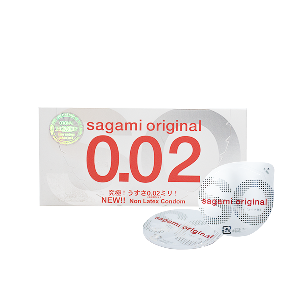 Bao cao su Sagami 002 siêu mỏng 002mm hộp 2 cái 1