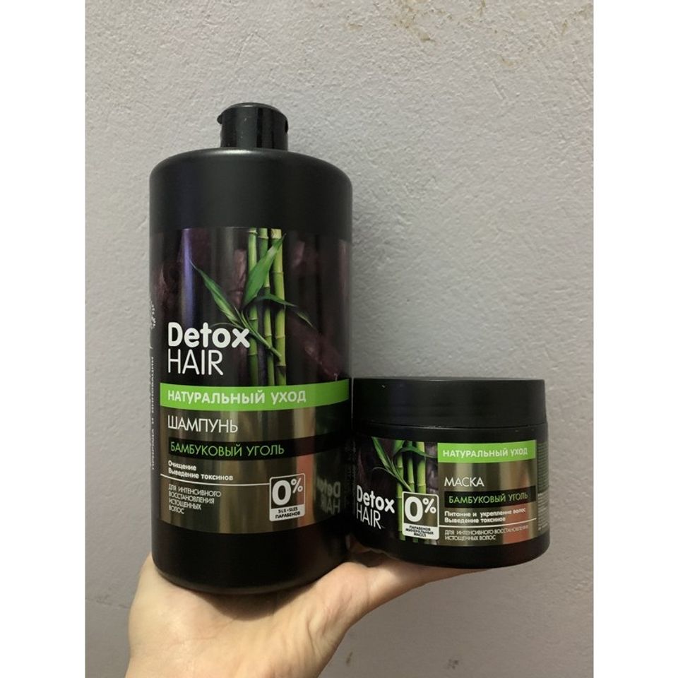 Bộ gội ủ Dr Sante Detox Hair giúp làm sạch, mềm mượt tóc 2000 ml 3