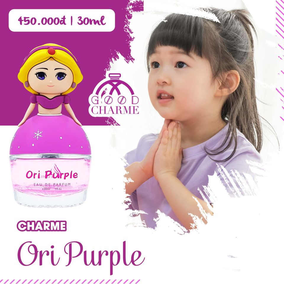 Nước Hoa Bé Gái Charme Ori Purple Nhẹ Nhàng 30ml 2