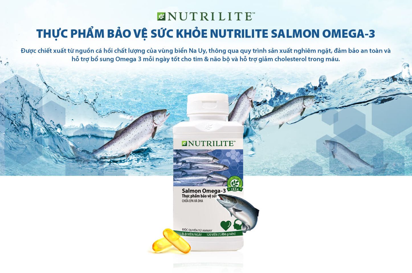Thực phẩm bảo vệ sức khỏe Nutrilite Salmon Omega3 1