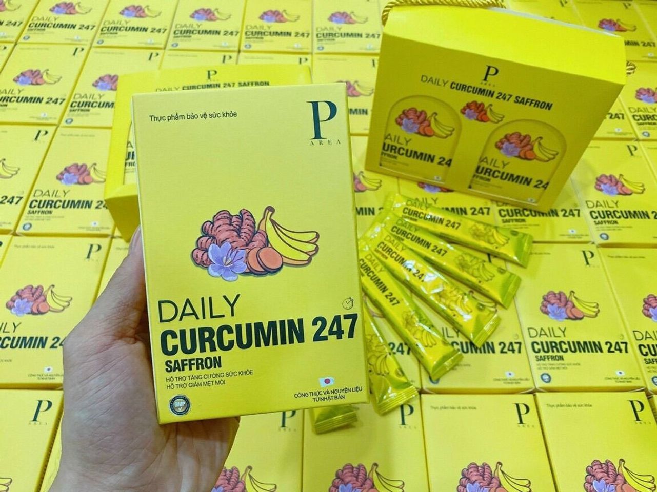 Thạch nghệ vị Safron chuối Daily Curcumin 247 3