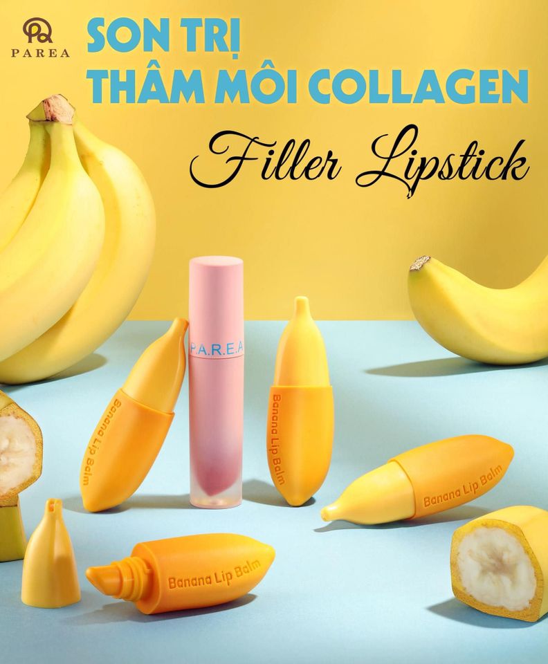 Son chuối hỗ trợ khử thâm môi filler collagen lipstick chính hãng 3