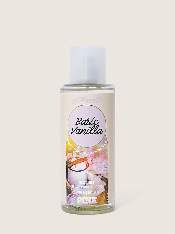 Xịt thơm toàn thân victoria secret basic vanilla pink body mist 250ml 1