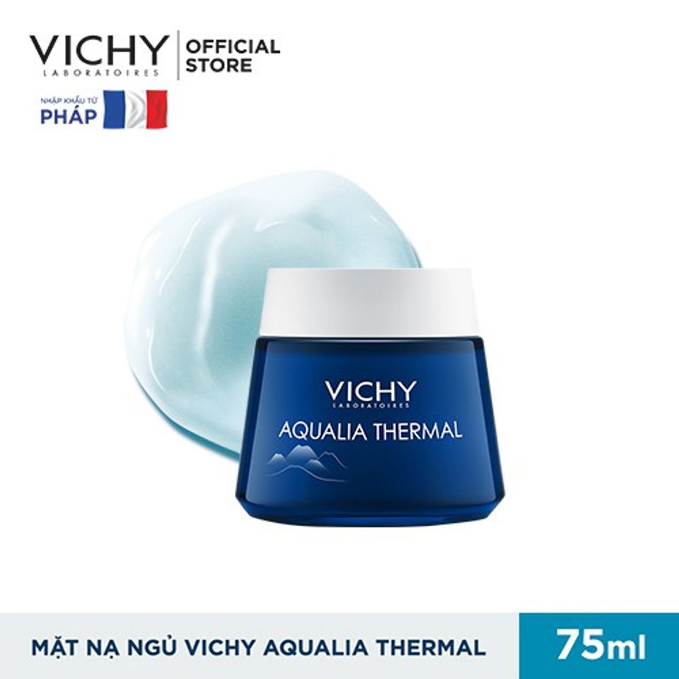 Mặt Nạ Ngủ Dưỡng Ẩm Làm Sáng Da Vichy Aqualia Thermal Night Spa 75ml 1