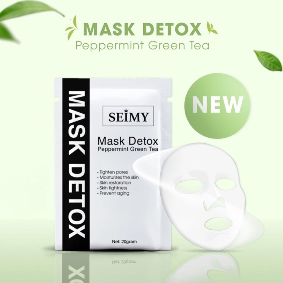 Mặt nạ dưỡng da cấp ẩm Seimy - Mask Detox Peppermint Green Tea 1