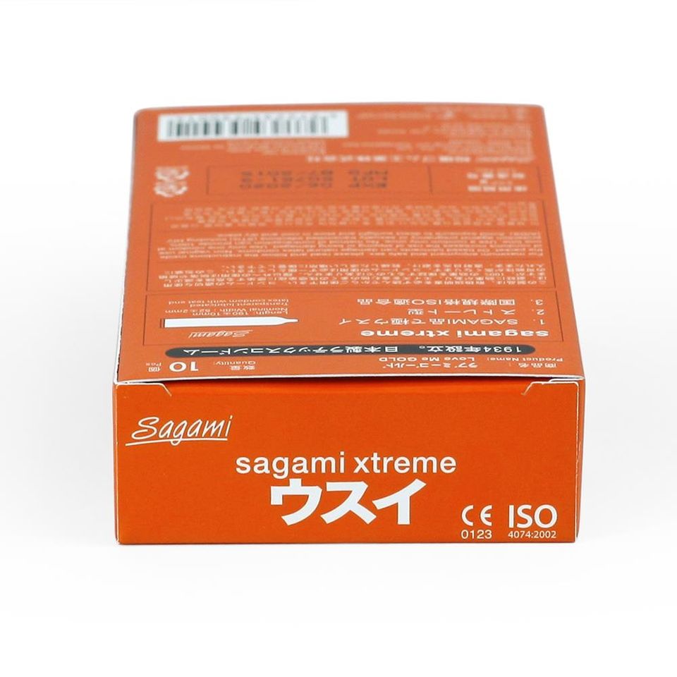 Bao Cao Su Sagami Xtreme Orange 10s Mỏng Trơn Che Tên SP 3
