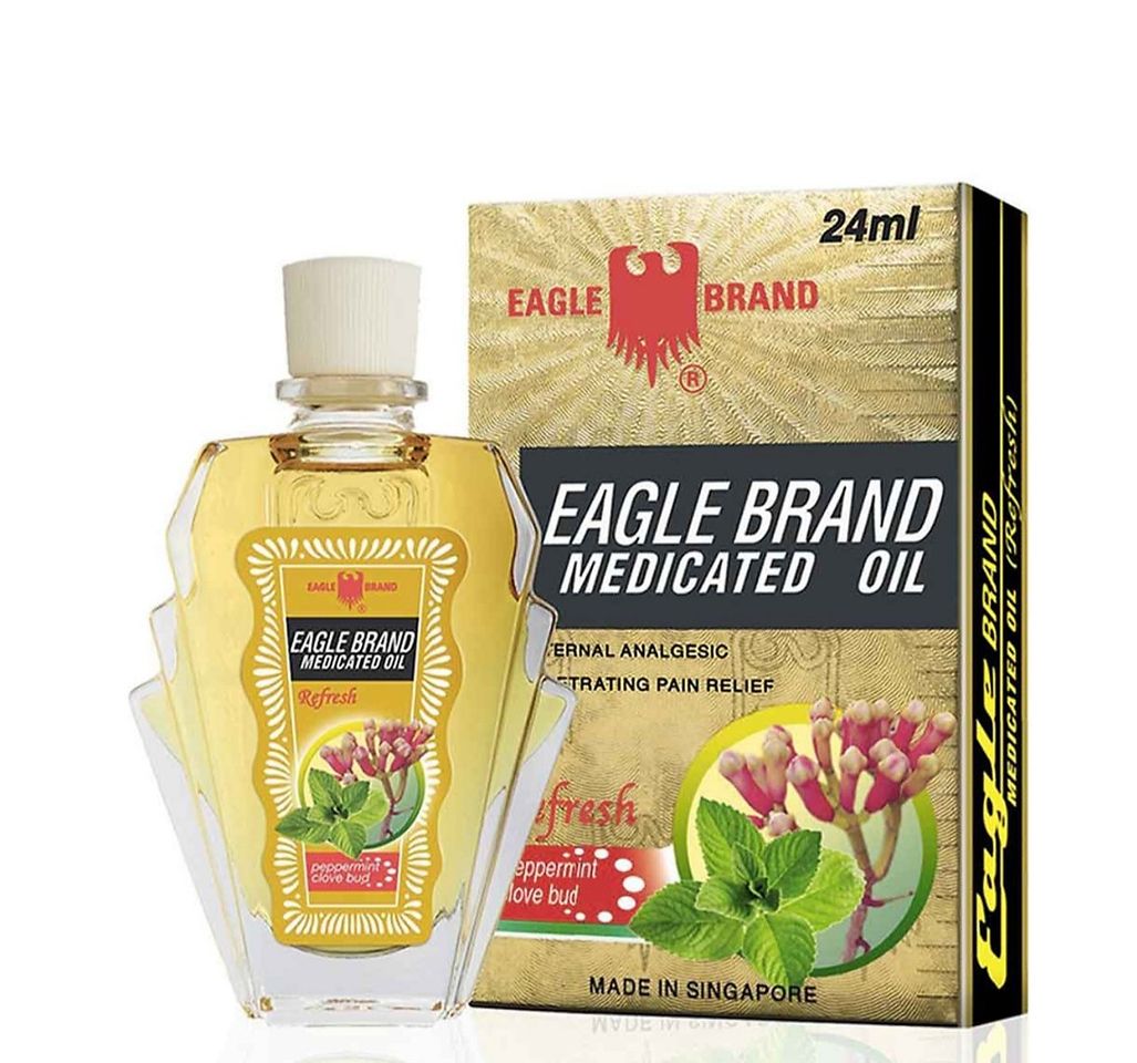 Dầu gió eagle brand medicated oil peppermint clove bub 24ml dầu vàng 1