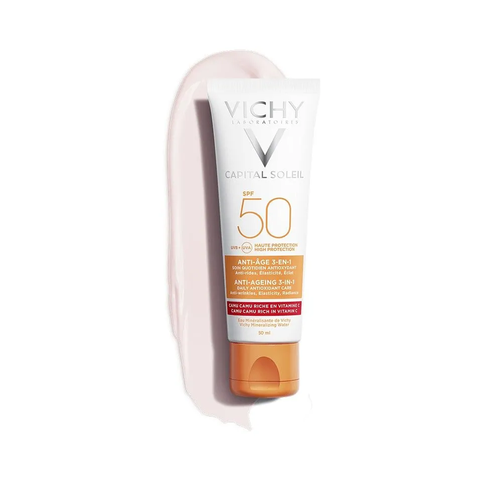 Kem chống nắng Vichy bảo vệ giảm lão hóa 3in1 Anti-Aging SPF50 50ml 1