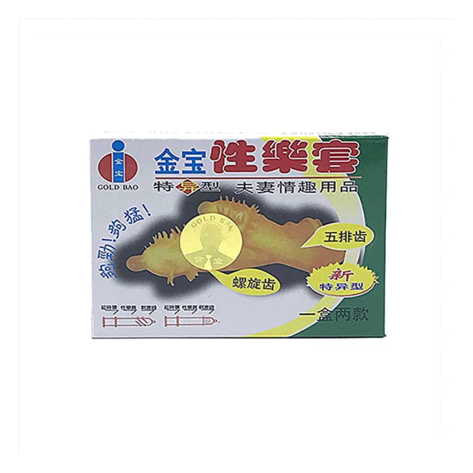 Bao cao su Hongkong Gold gai và gân hộp 2 cái 1