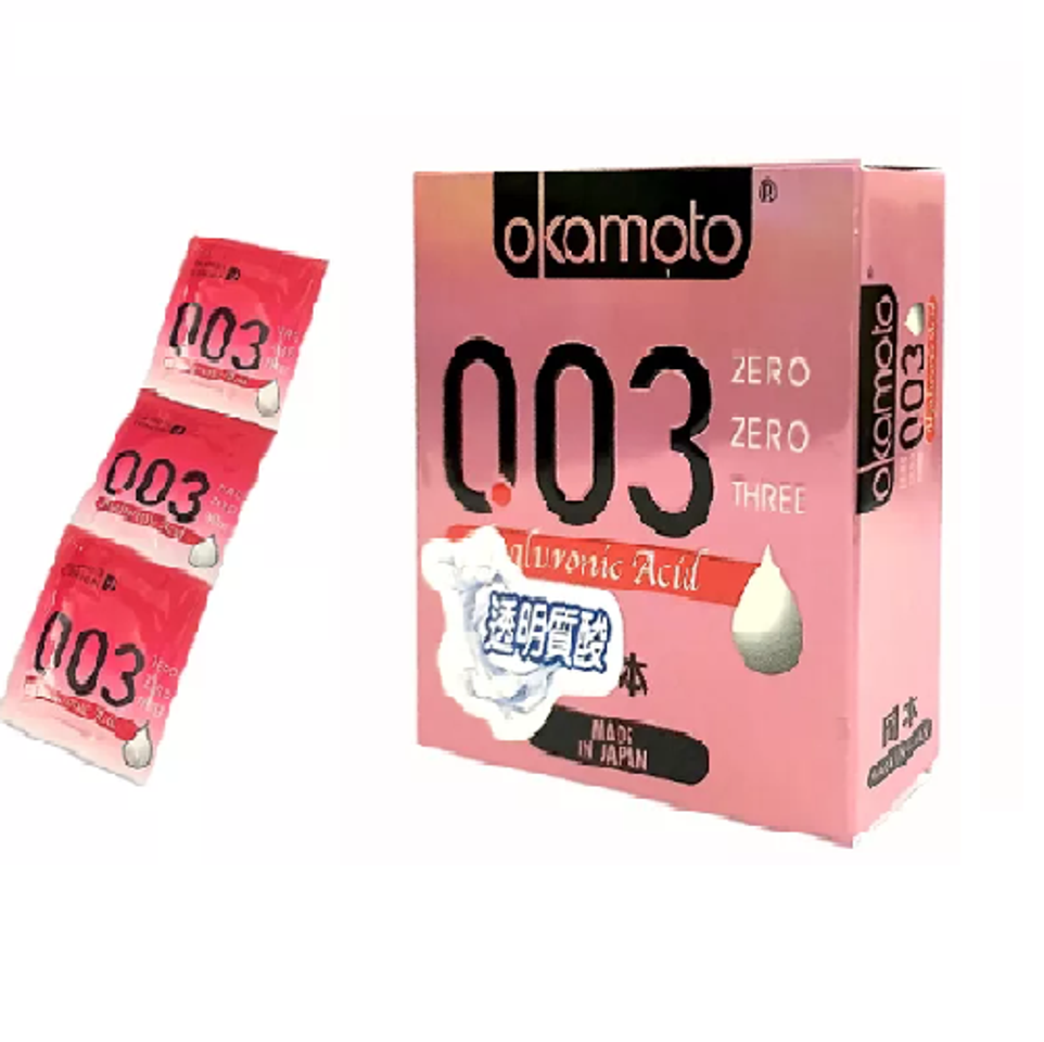 BCS Okamoto 0.03 Hyaluronic Acid Siêu Mỏng Hộp 3 Chiếc 1