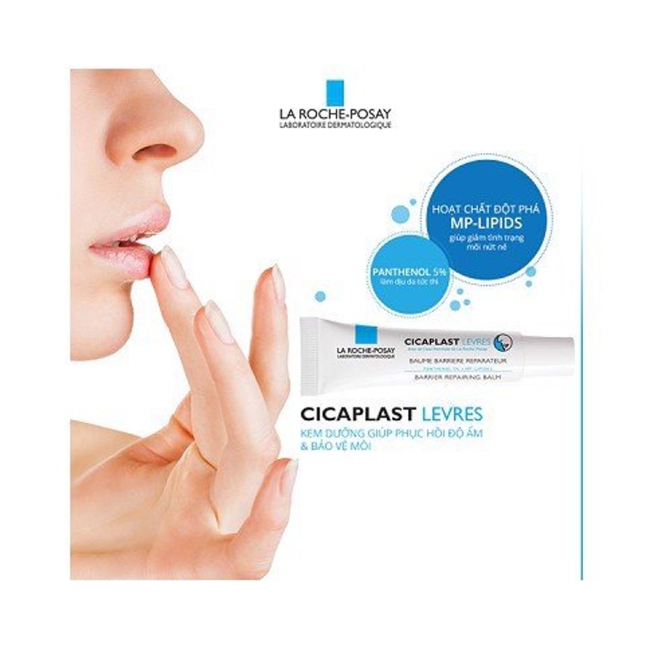 Kem Dưỡng Phục Hồi Độ Ẩm Môi La Roche Posay Cicaplast Lips 7.5ml 2