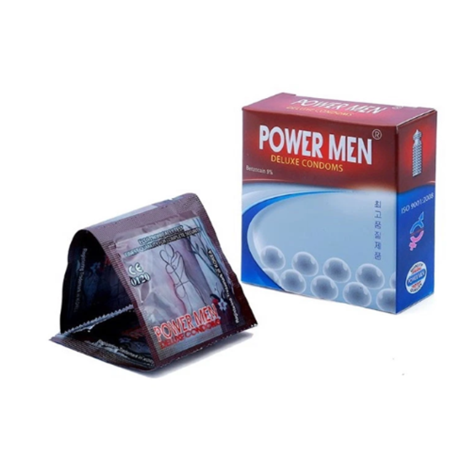 Bao Cao Su Hàn Quốc Power Men Deluxe Condoms Ngọc Trai 3