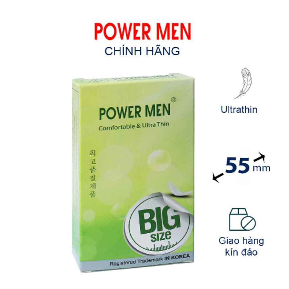 Bcs Size Lớn 55mm Mỏng Trơn Power Men Comfortable Ultra Thin 1