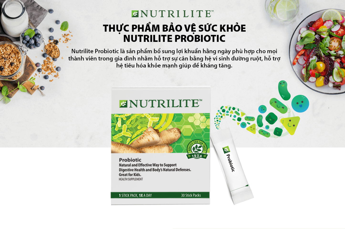 TP BVSK Nutrilite Probiotic Men tiêu hóa 1