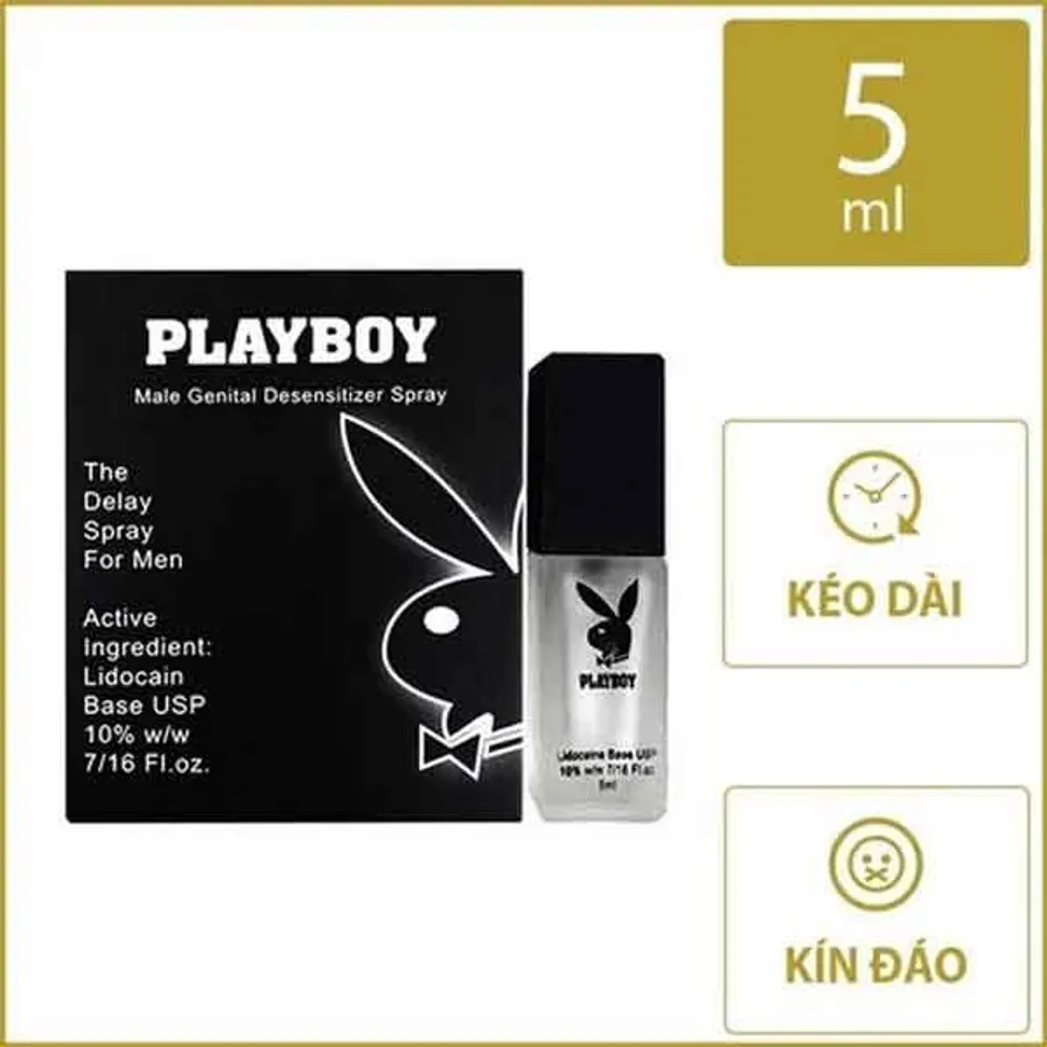 Xịt Playboy Giúp Tăng Thời Gian Quan Hệ Cho Nam 5ml 1