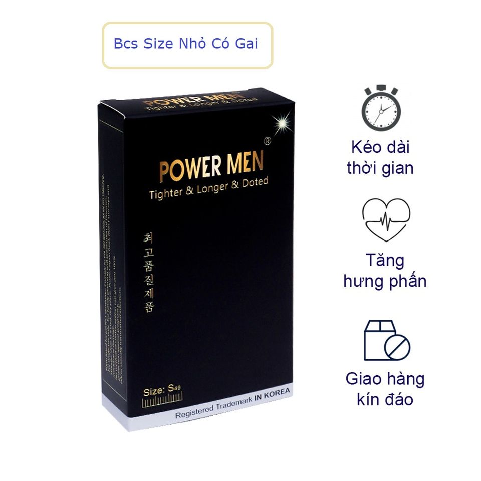 Bcs Size Nhỏ Có Gai Power Men Tighter Longer Extra Dots 1