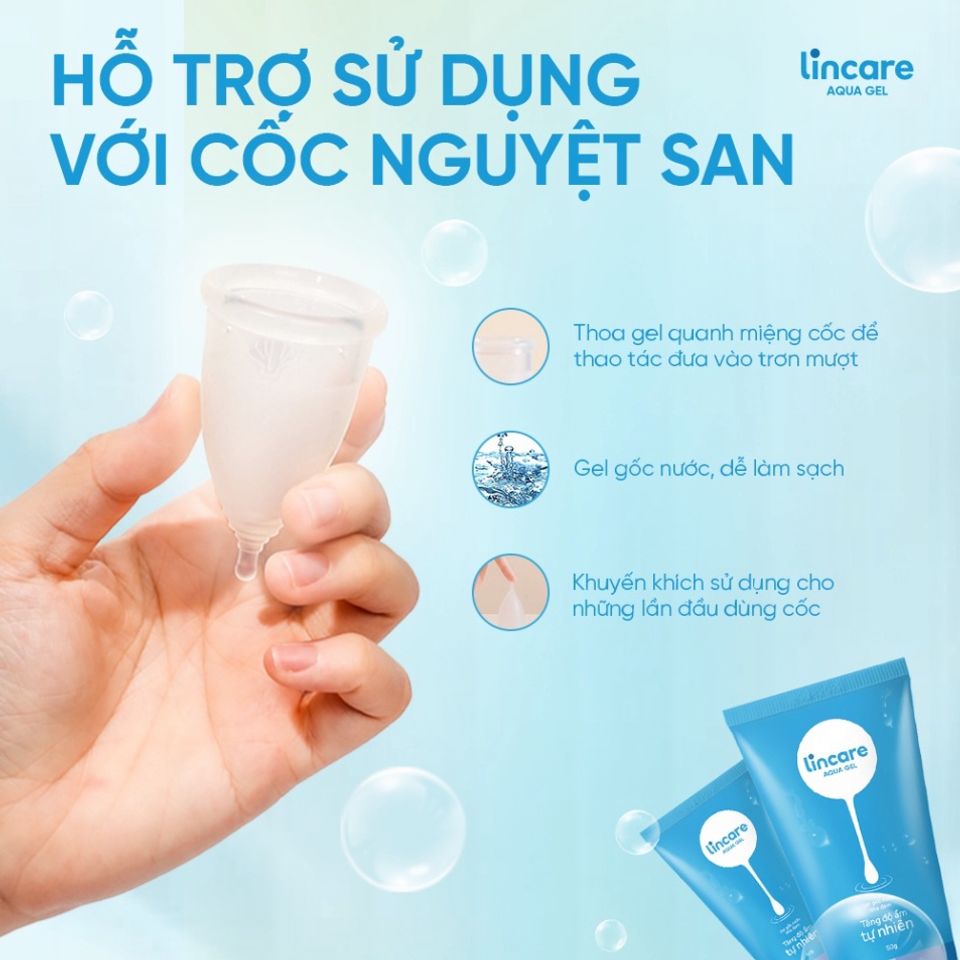 Lincare Aqua Gel- Tăng độ ẩm vùng kín Lincare Aqua Hộp 50ml 2