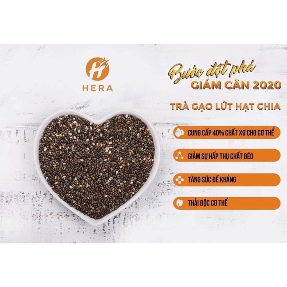 Trà gạo lứt hạt chia Hera giúp giảm cân, đẹp da, thải độc 2