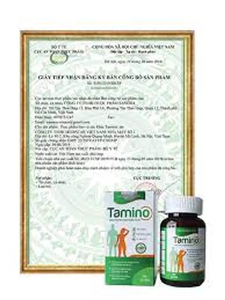 Viên uống giúp tăng cân Tamino nhập khẩu đạm Whey từ Mỹ hộp 30v 3