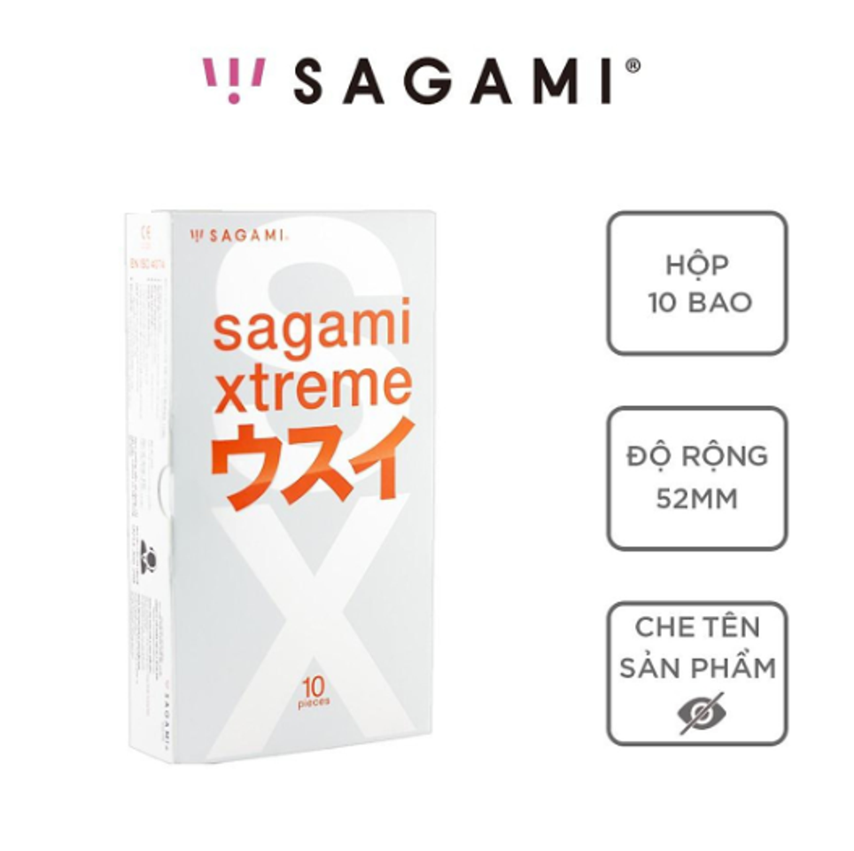 Bao cao su Nhật Bản siêu mỏng Sagami Xtreme Super Thin 10s 1