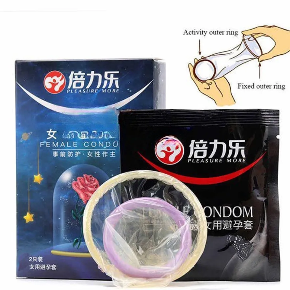 Combo 2 Hộp Bao Cao Su Dành Cho Nữ Female Condom 2s 1