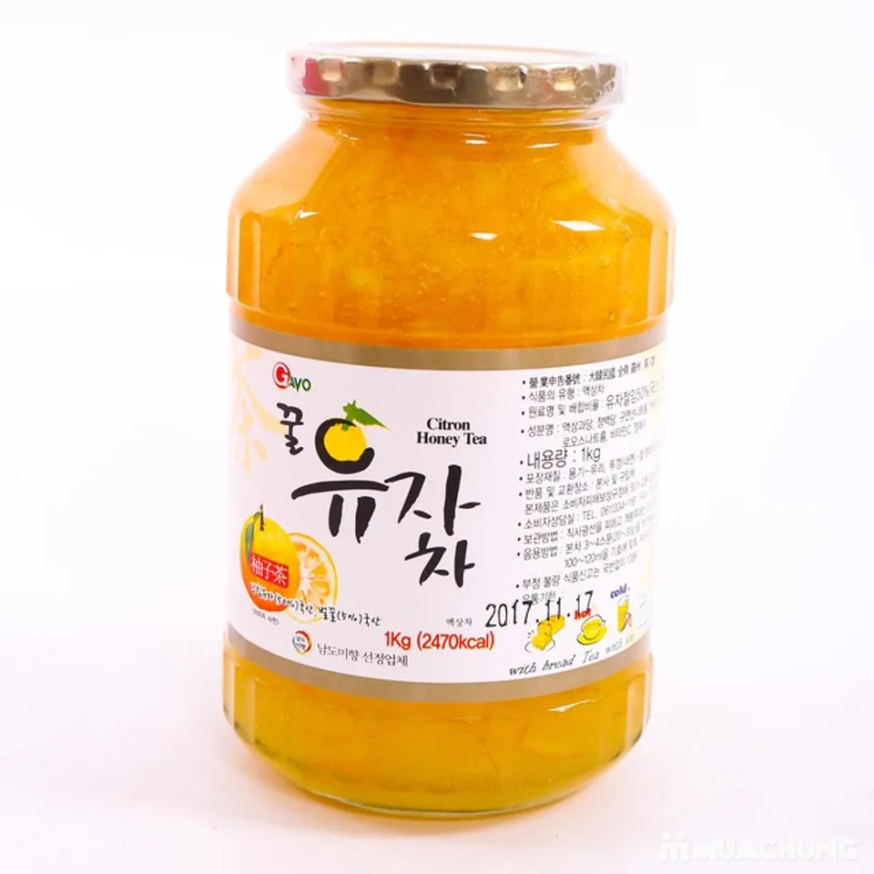 Mật ong chanh xuất xứ Hàn Quốc lọ thủy tinh 1kg 1