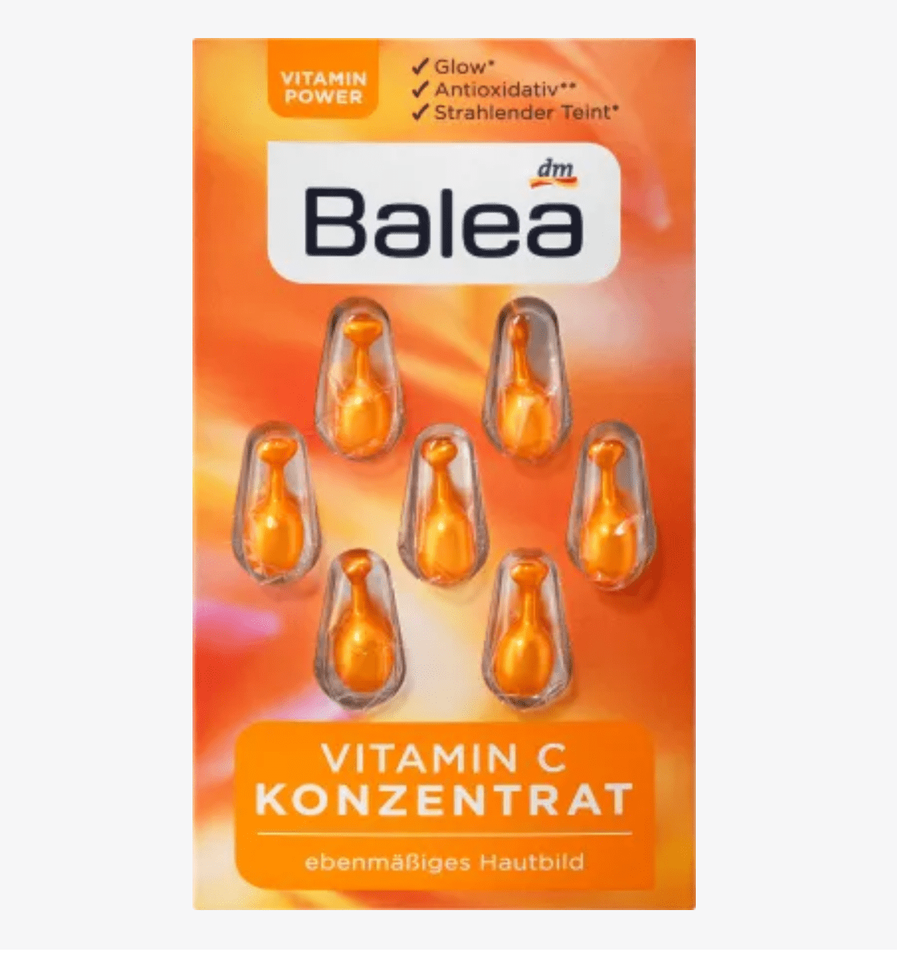 Viên nang Vitamin C Balea nội địa Đức chăm sóc phục hồi  vỉ 7 viên 1