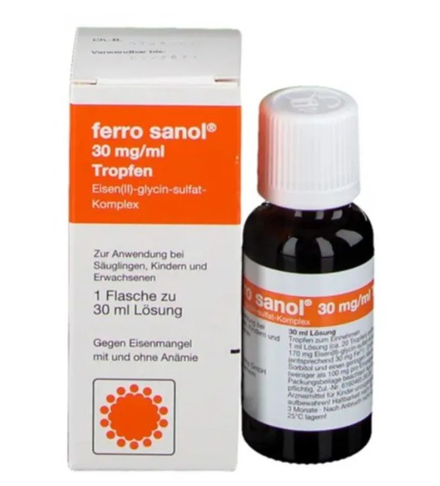 Sắt nước Ferro Sanol nội địa Đức 30ml hỗ trợ bổ sung máu 1