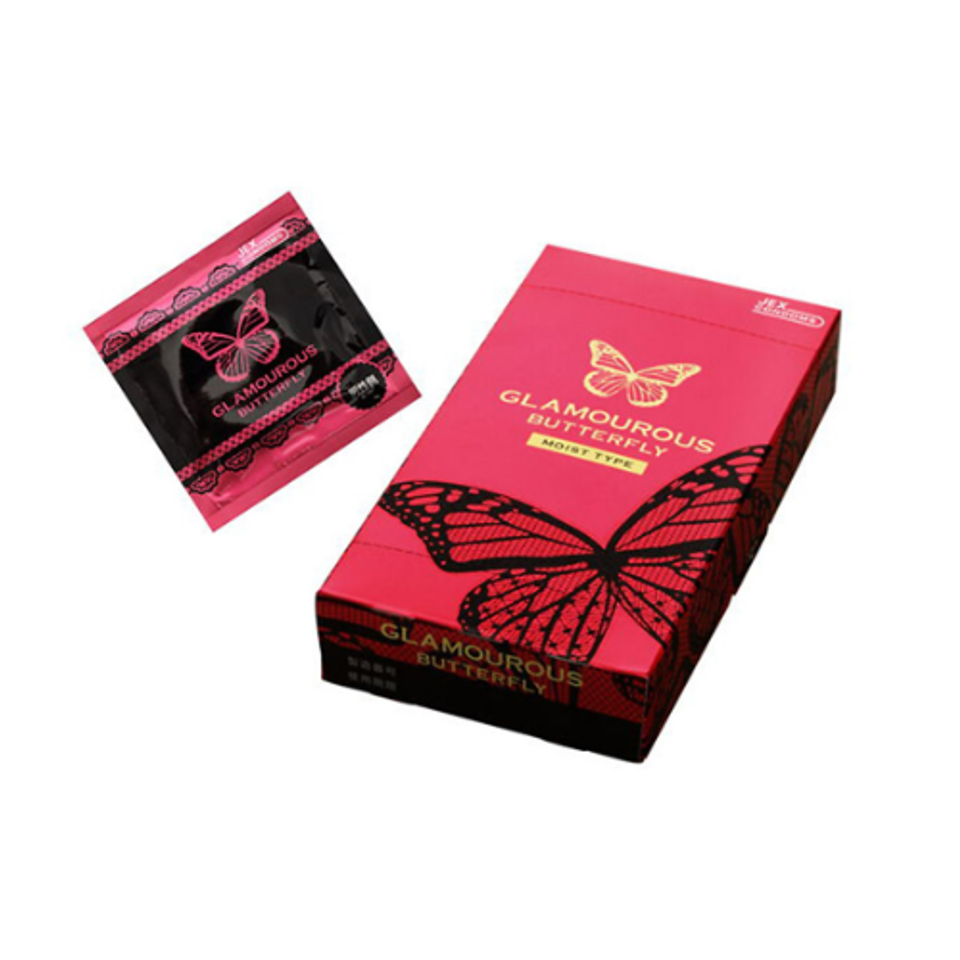 Bao Cao Su Mỏng Jex Glamourous Butterfly Moist Type Nhật Bản 1