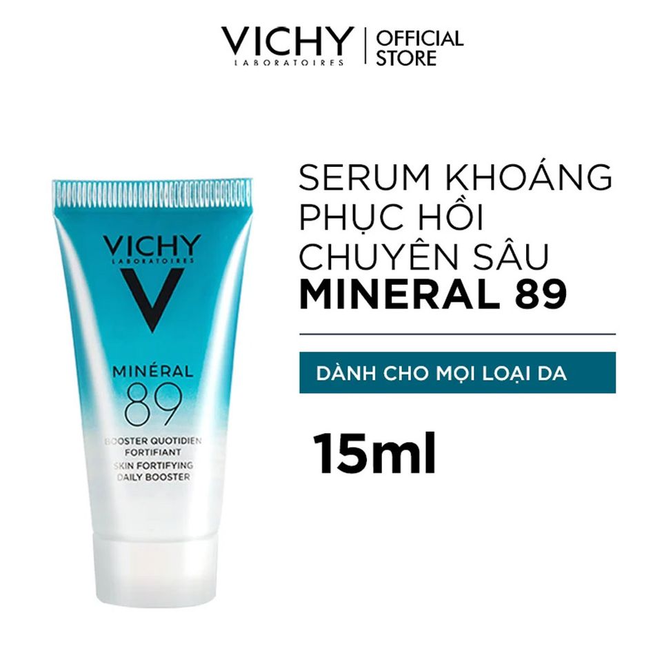Dưỡng Chất Vichy Giàu Khoáng Chất Giúp Da Sáng Mịn Và Căng Mượt Mineral 89 Serum 15ml