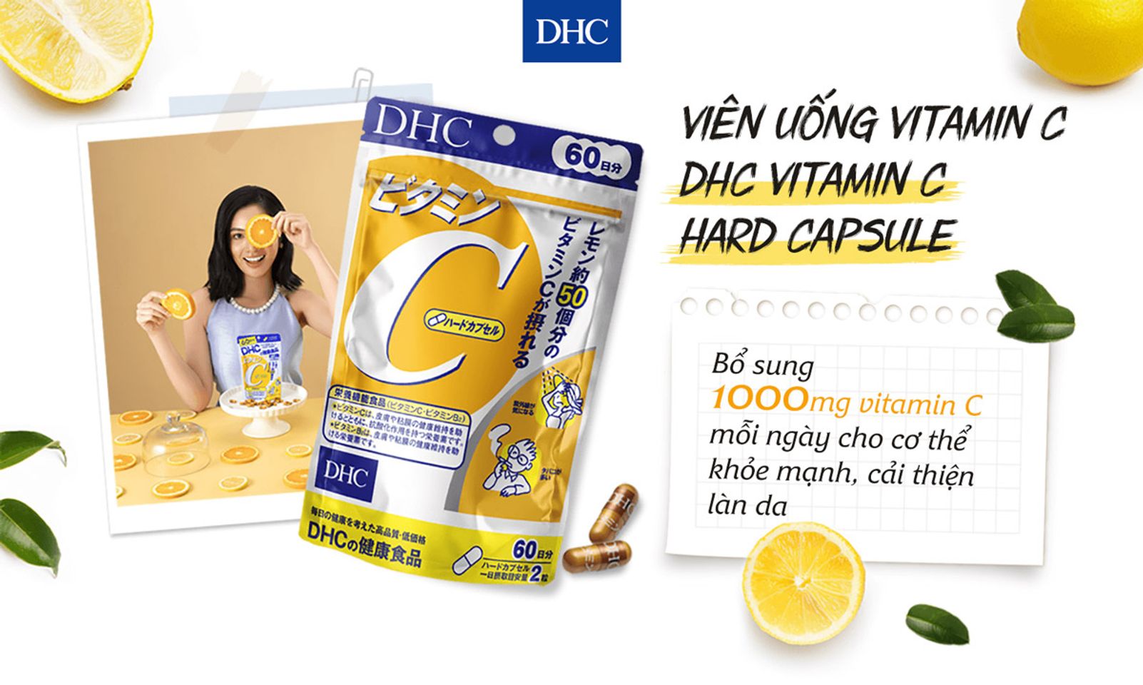 Viên Uống Vitamin C DHC Vitamin C Hard Capsule