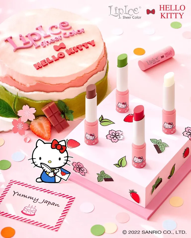 Bộ sưu tập son dưỡng phiên bản giới hạn LipIce Sheer Color x Hello Kitty 2.4g hiện đã có mặt tại Chiaki.vn với 4 mùi hương cho bạn lựa chọn.