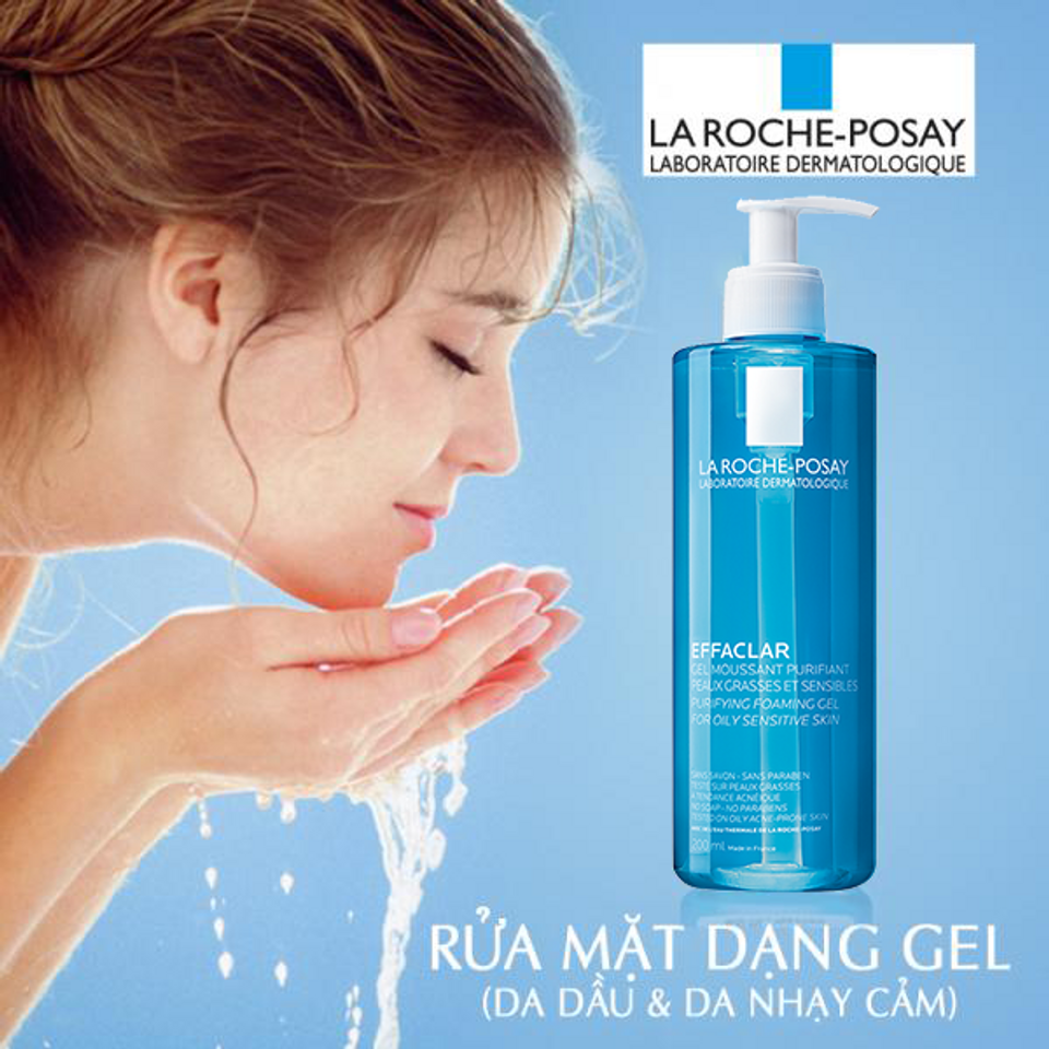 Combo nước tẩy trang cho da nhạy cảm và sữa rửa mặt cho da dầu La Roche Posay 4