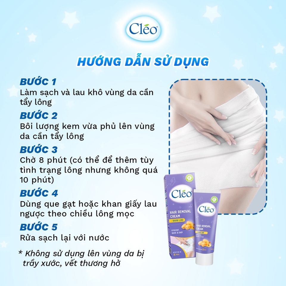 Mua Kem Tẩy Lông Viền Bikini Cléo Từ Khoai Tây & Mật Ong tại Chiaki.vn 