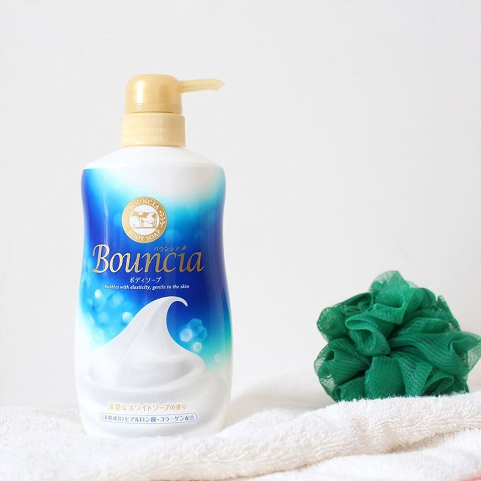 Sữa Tắm Bouncia Tinh Chất Sữa Hương Tươi Mát Body Soap White Soap Scent With Pump 500ml