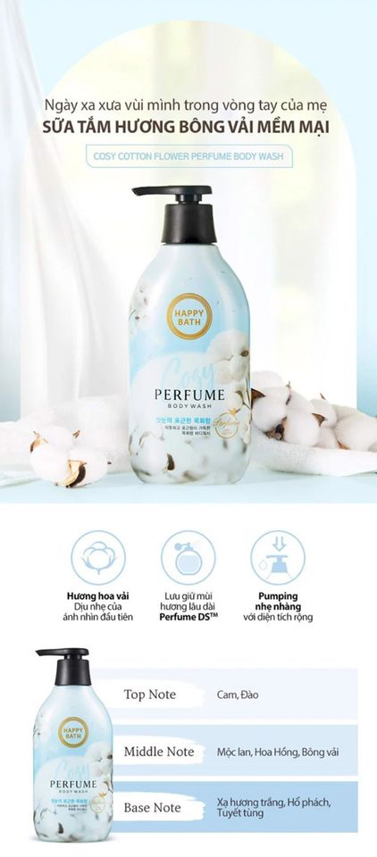 Sữa Tắm Happy Bath Perfume Body Wash 9