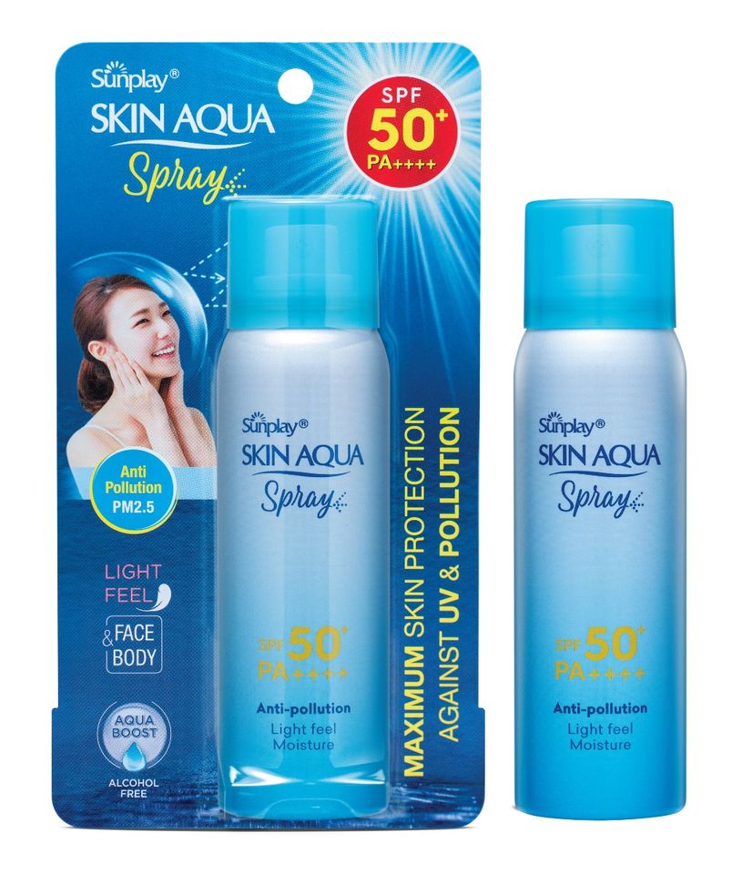 Xịt chống nắng Sunplay Skin Aqua Anti Pollution Spray SPF50+ PA++++ 1