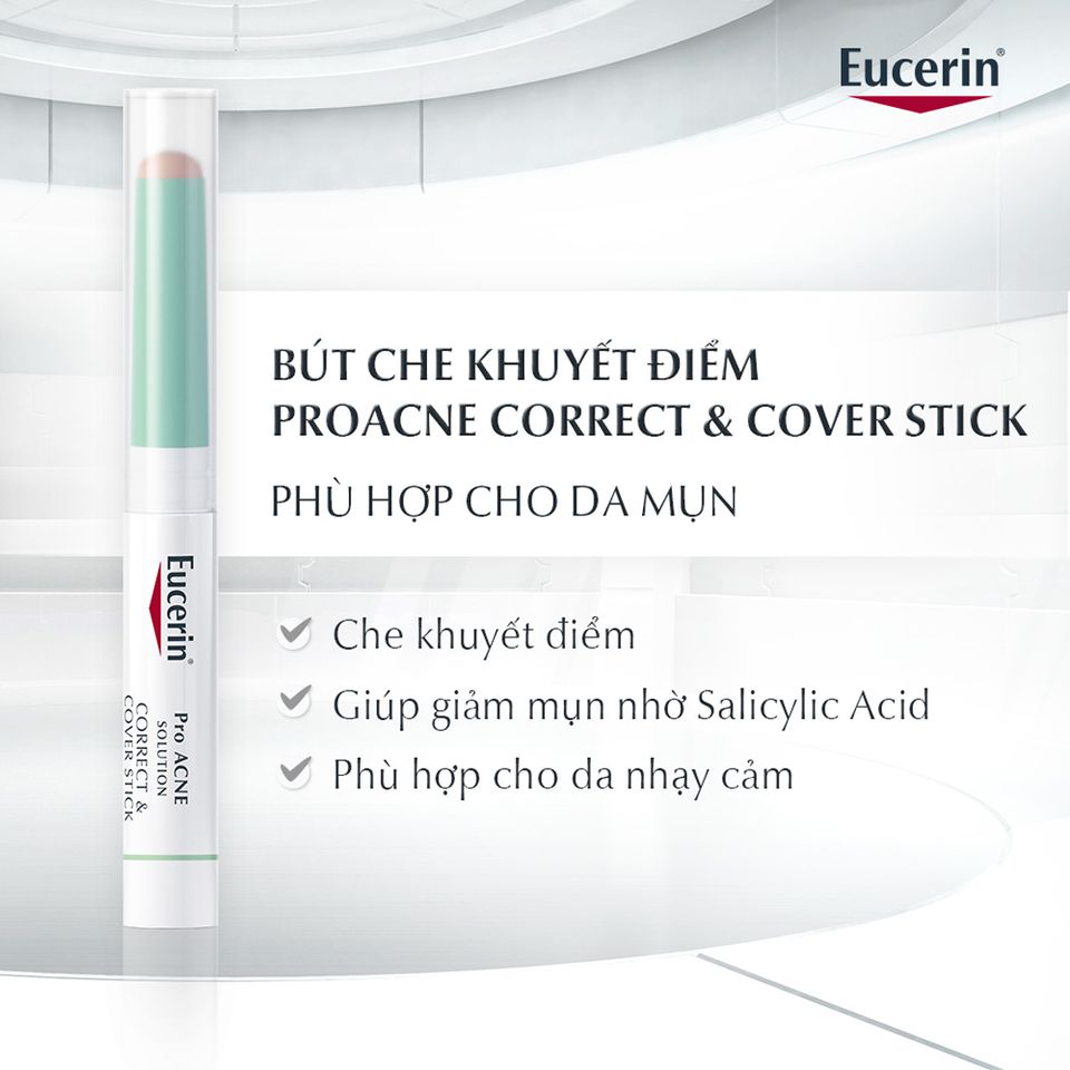 Bút Che Khuyết Điểm Cho Da Mụn Eucerin ProAcne Solution Cover Stick