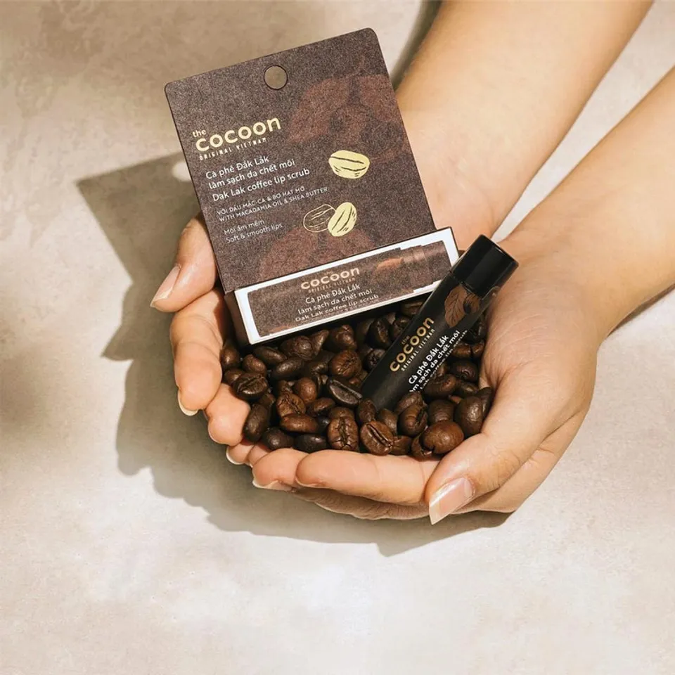 Tẩy Tế Bào Chết Môi Cocoon Từ Cà Phê Đắk Lắk Dak Lak Coffee Lip Scrub 5g Chiaki.vn