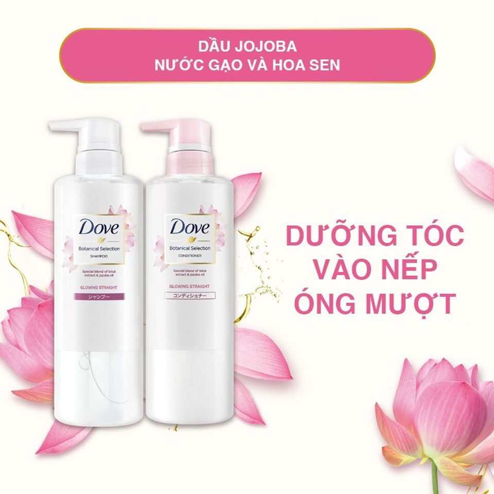 Kem xả Dove Botanical Selection hỗ trợ phục hồi tóc hư tổn 3