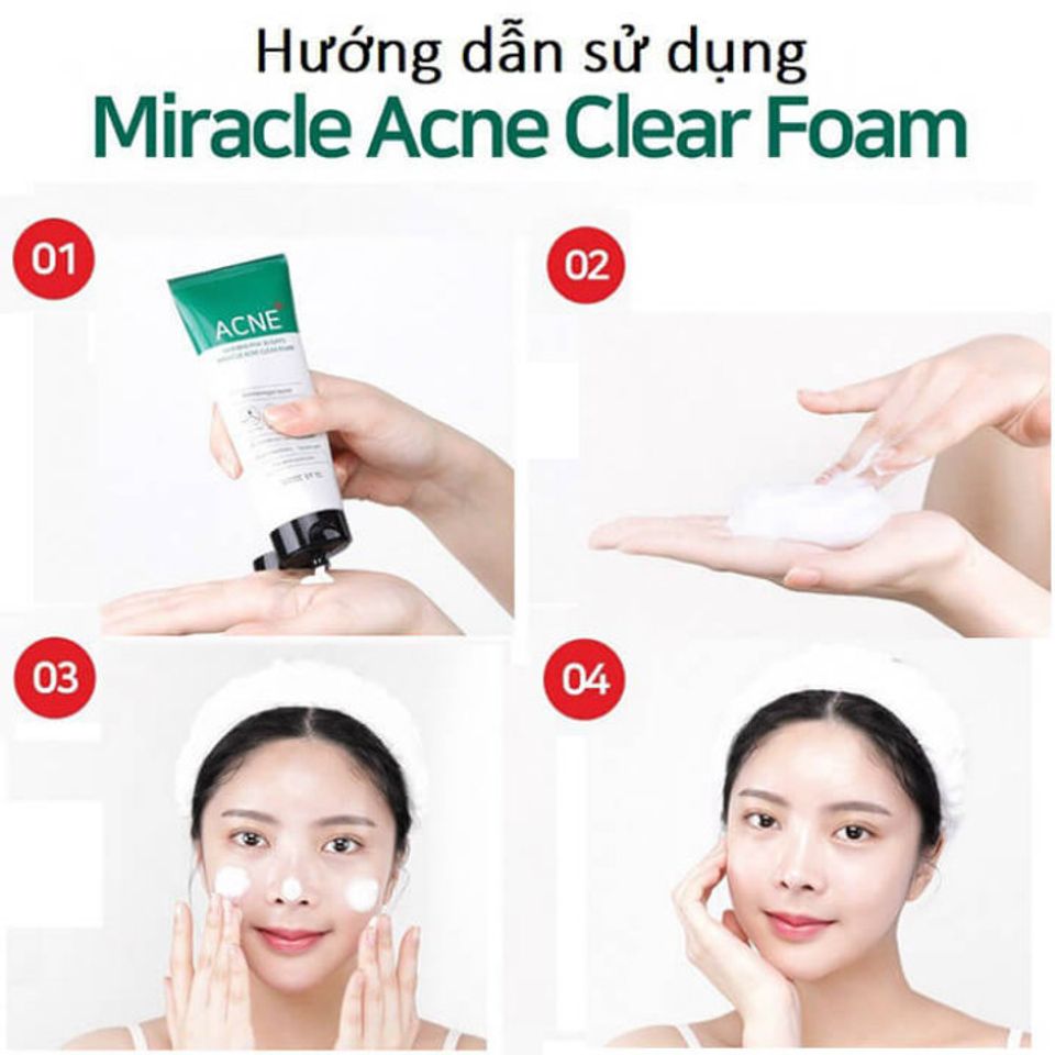 Sữa rửa mặt cho da mụn Some By Mi 30 Days Miracle Acne Clear Foam 3