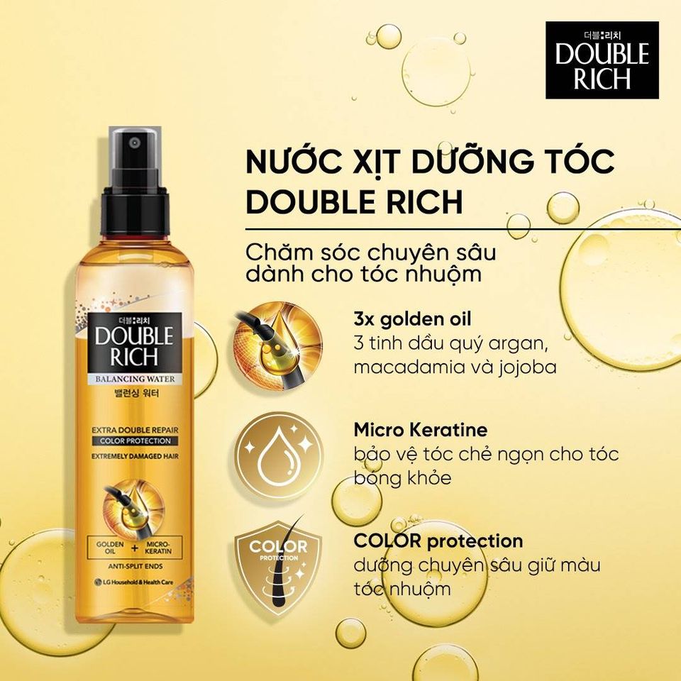 Xịt dưỡng tóc Double Rich Balancing Water 4
