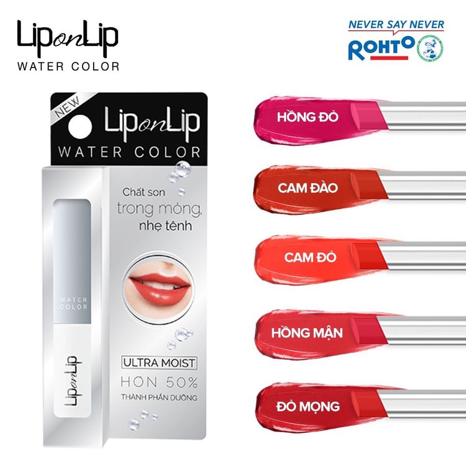 Son dưỡng có màu Lip On Lip Water Color 2.2g 4